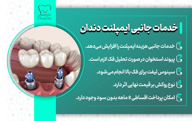 تصویری از قالب های ایمپلنت و توضیح خدمات جانبی ایمپلنت دندان